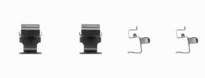 HELLA PAGID 8dz355204091 -  Комплектующие, колодки дискового тормоза